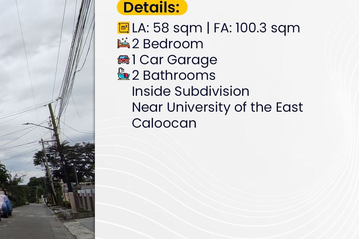 2 Bedroom Townhouse for Sale in Barangay 93, Caloocan, Metro Manila near LRT-1 Monumento – photo 2