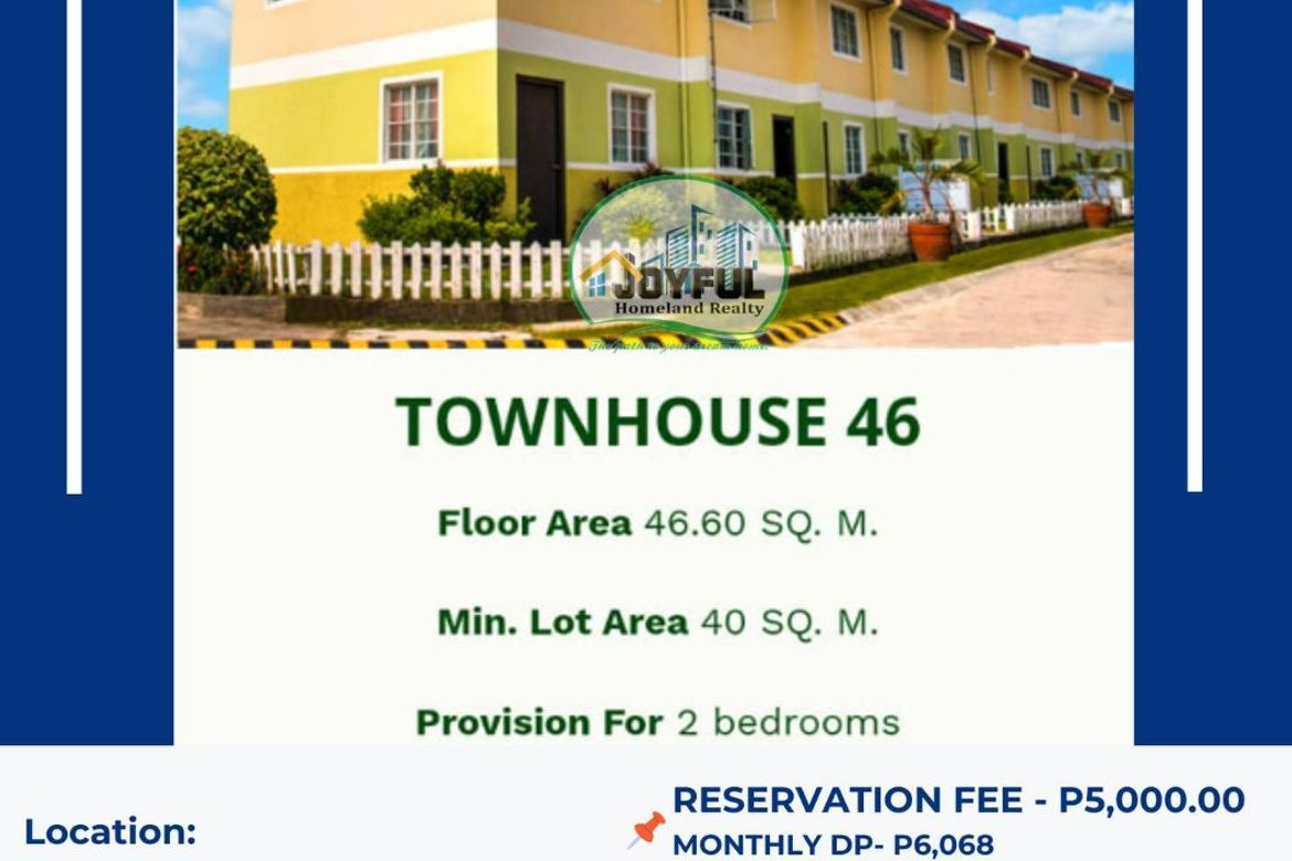 2 Bedroom Townhouse for Sale in Siling Matanda, Pandi, Bulacan