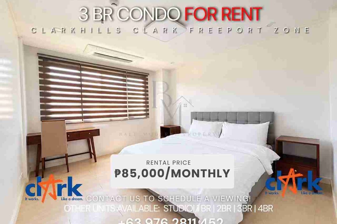3 Bedroom Condo for Rent in Balibago, Angeles, Pampanga
