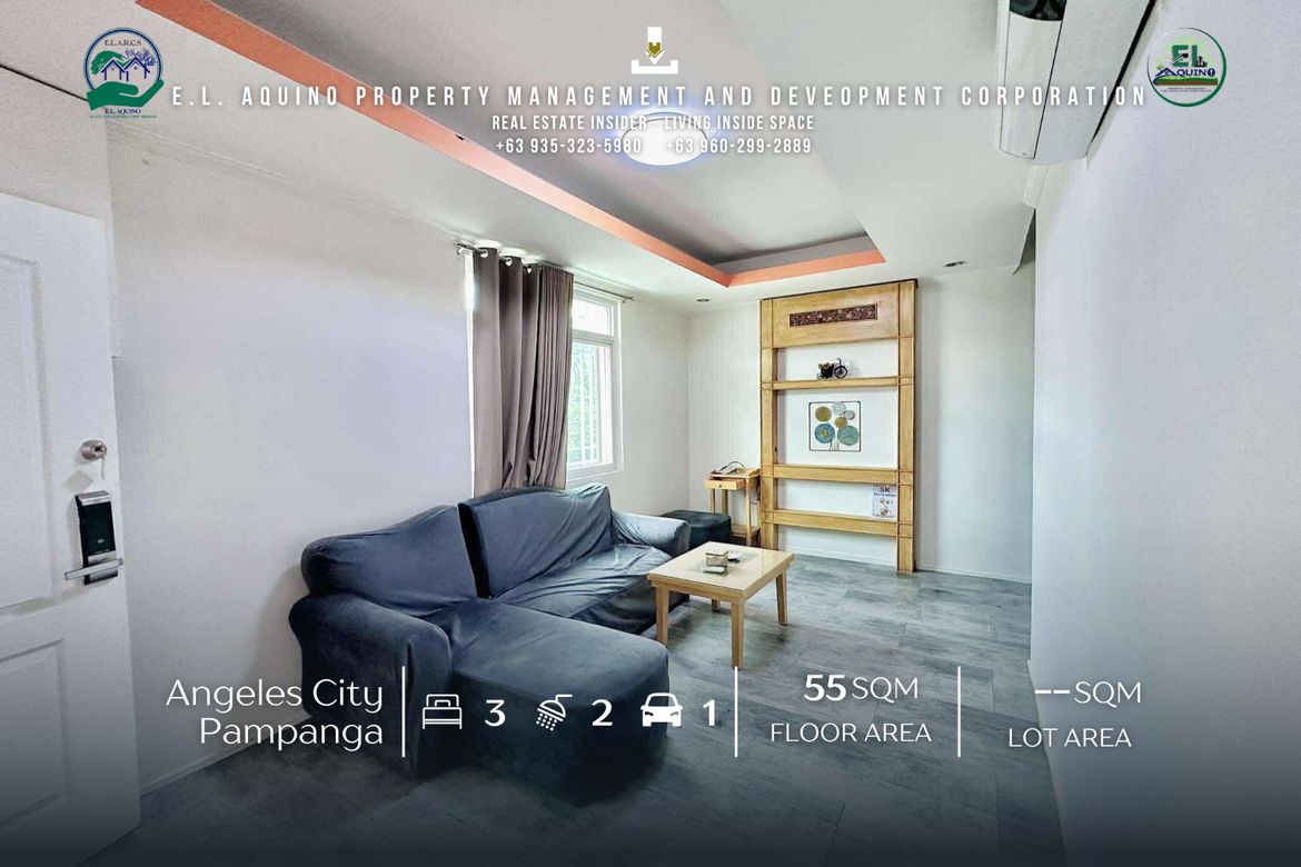 3 Bedroom Condo for Rent in Malabanias, Angeles, Pampanga