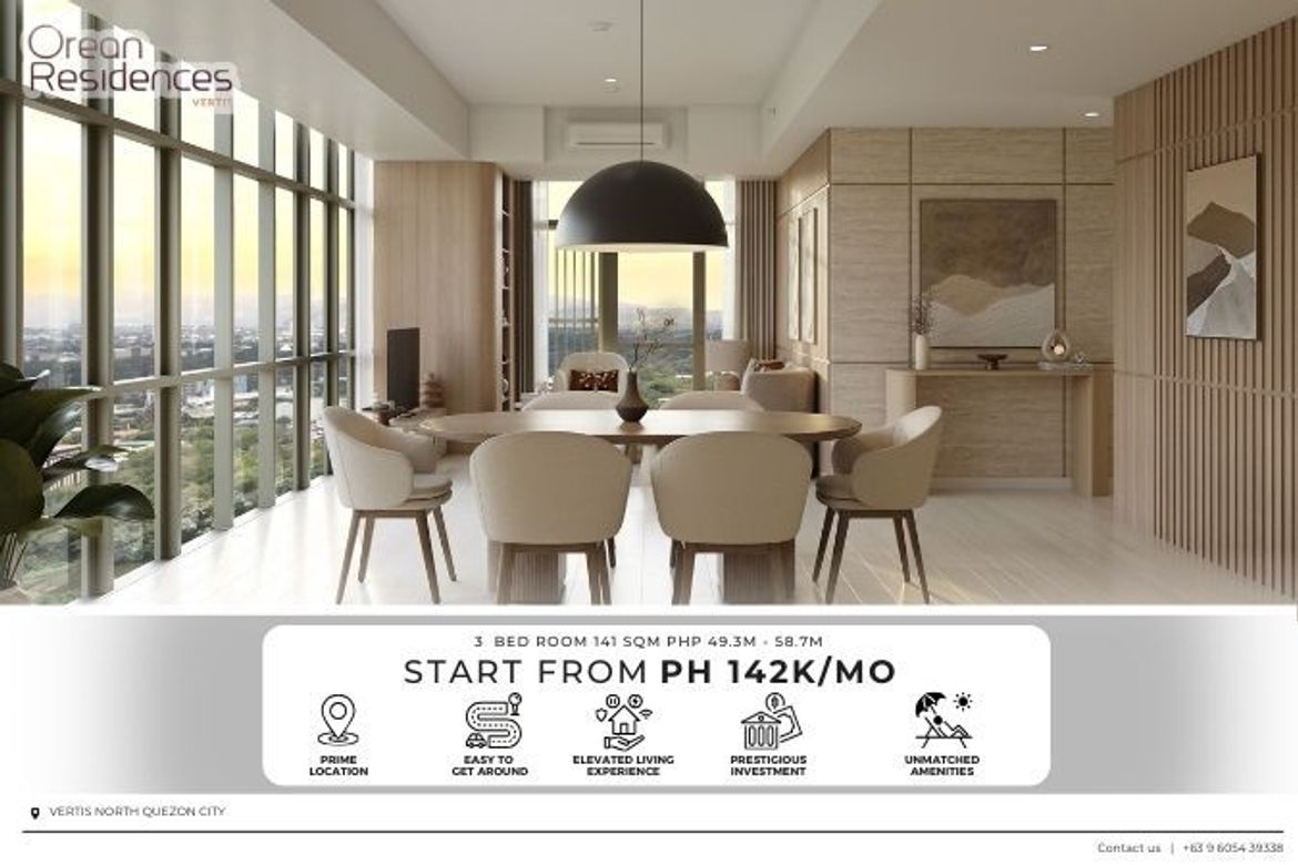 3 Bedroom Condo for Sale in Bagong Pag-Asa, Quezon City, Metro Manila near MRT-3 North Avenue