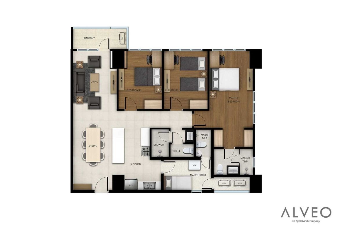 3 Bedroom Condo for Sale in Carmona, Makati, Metro Manila