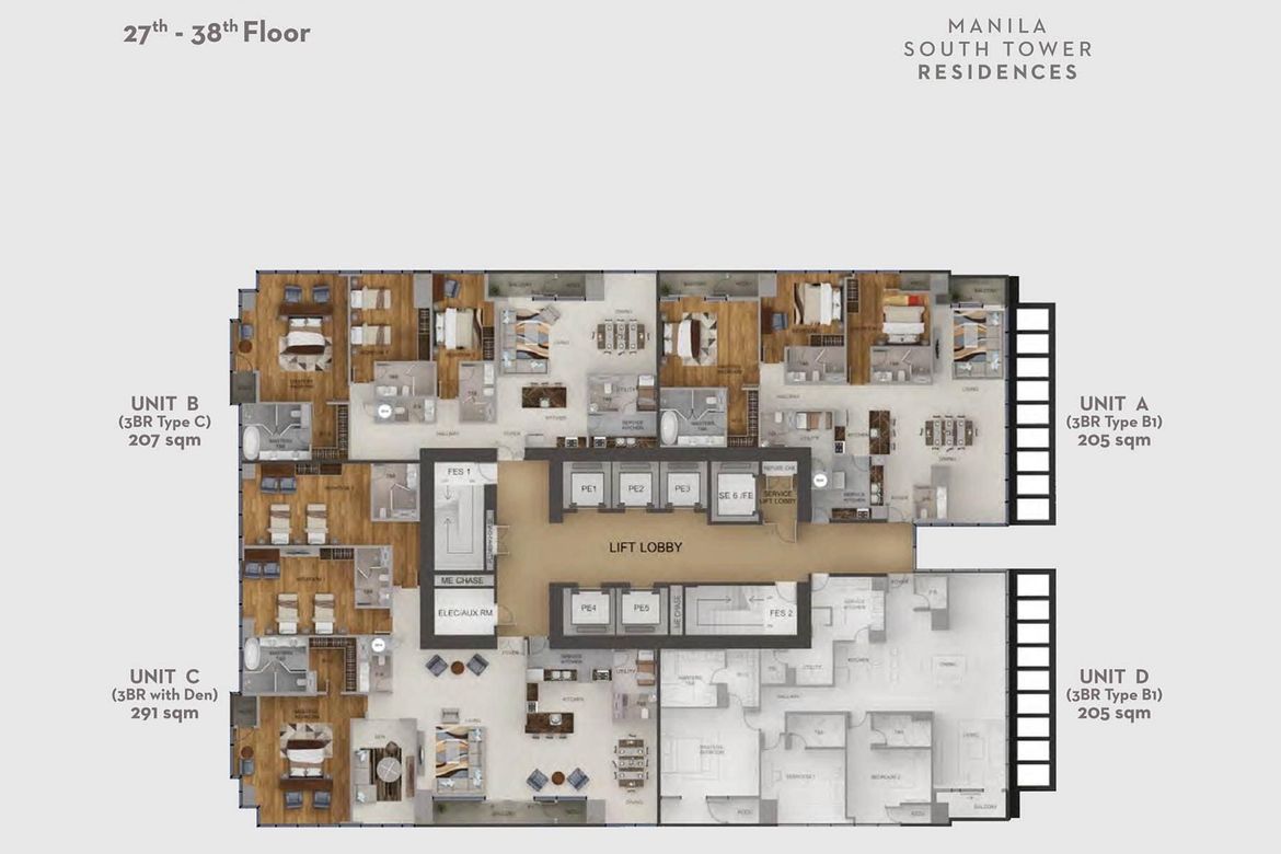 3 Bedroom Condo for Sale in Grand Hyatt Manila Residences, BGC, Taguig – photo 16