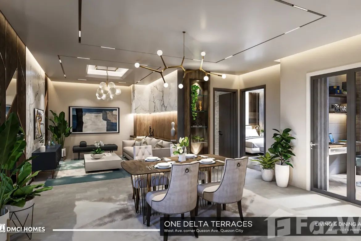 3 Bedroom Condo for Sale in One Delta Terraces, West Triangle, Quezon City, Metro Manila