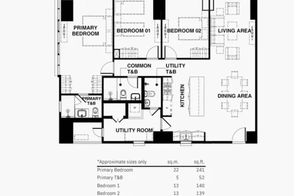 3 Bedroom Condo for Sale in Park East Place, BGC, Taguig – photo 4