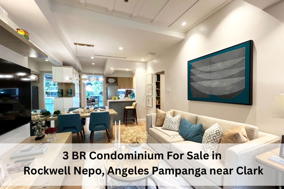 3 Bedroom Condo for Sale in Rockwell at Nepo Center, Santo Rosario, Angeles, Pampanga