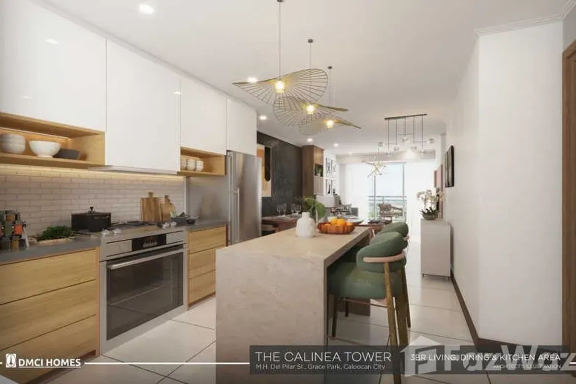 3 Bedroom Condo for Sale in The Calinea Tower, Barangay 91, Caloocan, Metro Manila near LRT-1 Monumento