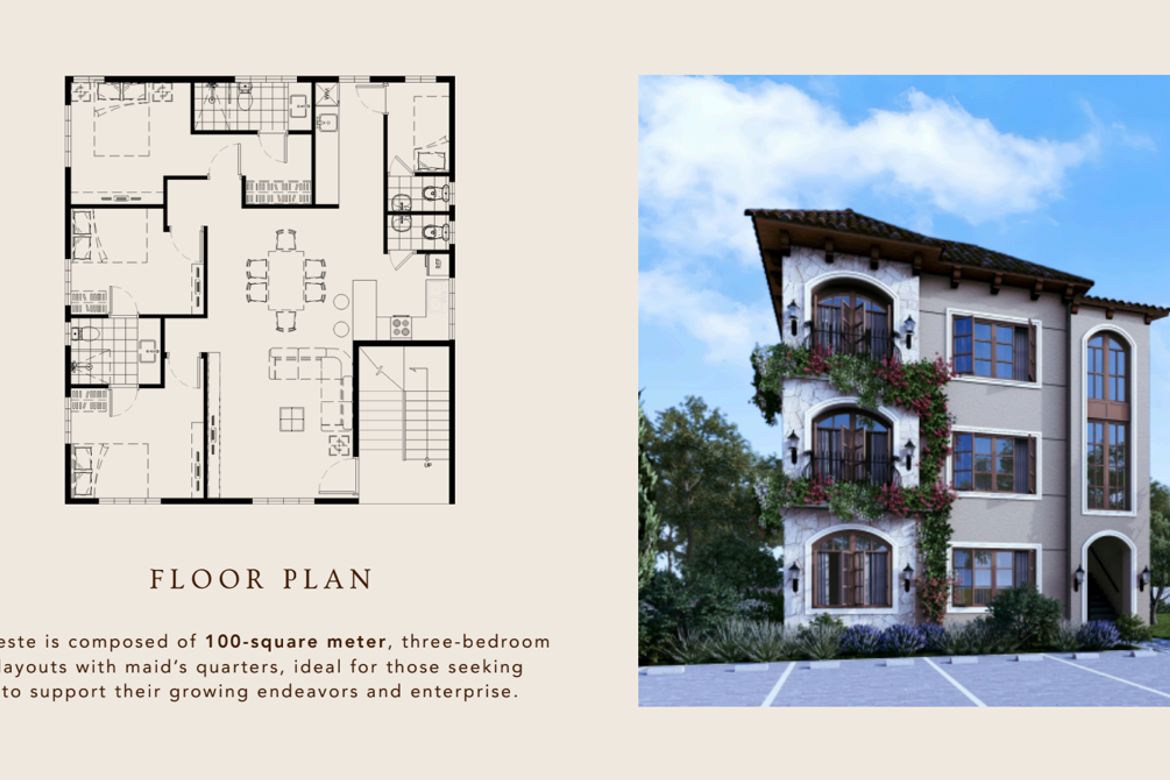 3 Bedroom Condo for Sale in Trieste by Crown Asia, Mambog III, Bacoor, Cavite – photo 7