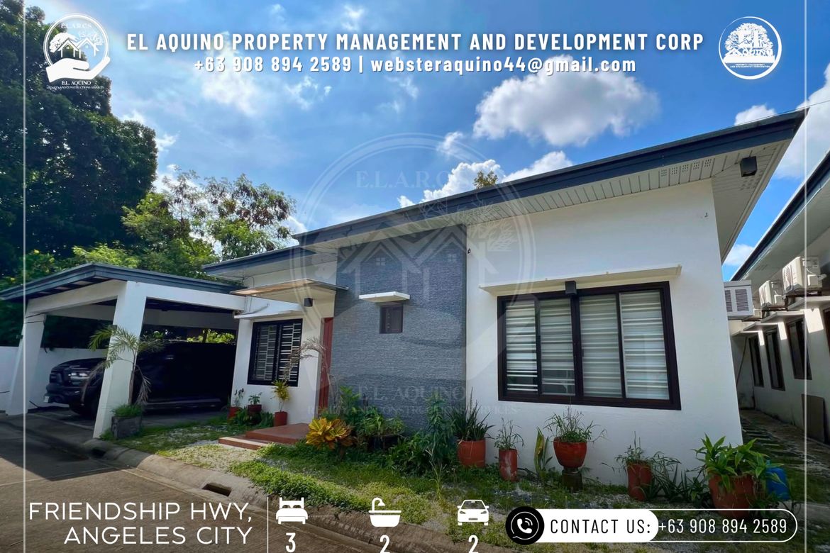 3 Bedroom House for Rent in Pampang, Angeles, Pampanga