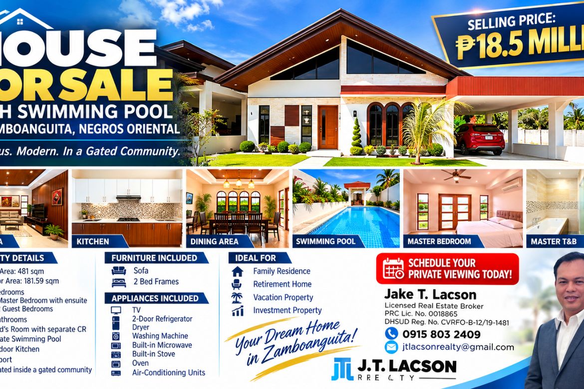 3 Bedroom House for Sale in Basac, Zamboanguita, Negros Oriental