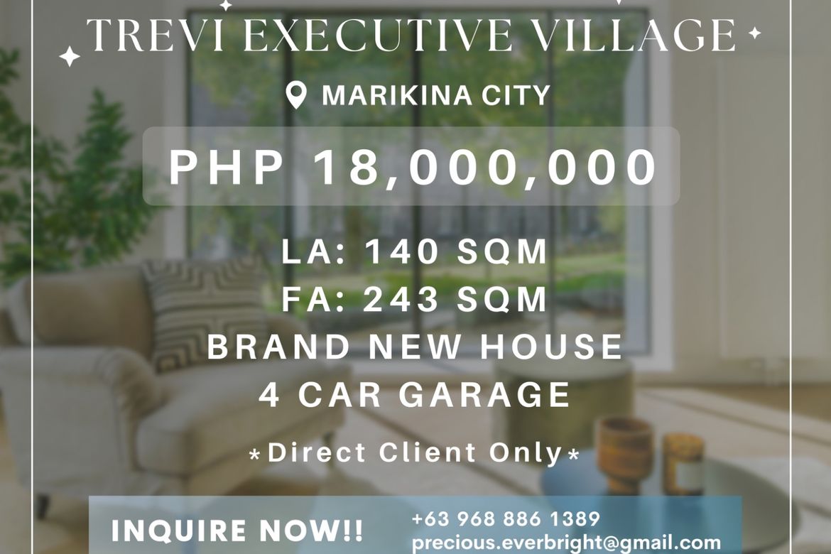 3 Bedroom House for Sale in Concepcion Uno, Marikina, Metro Manila