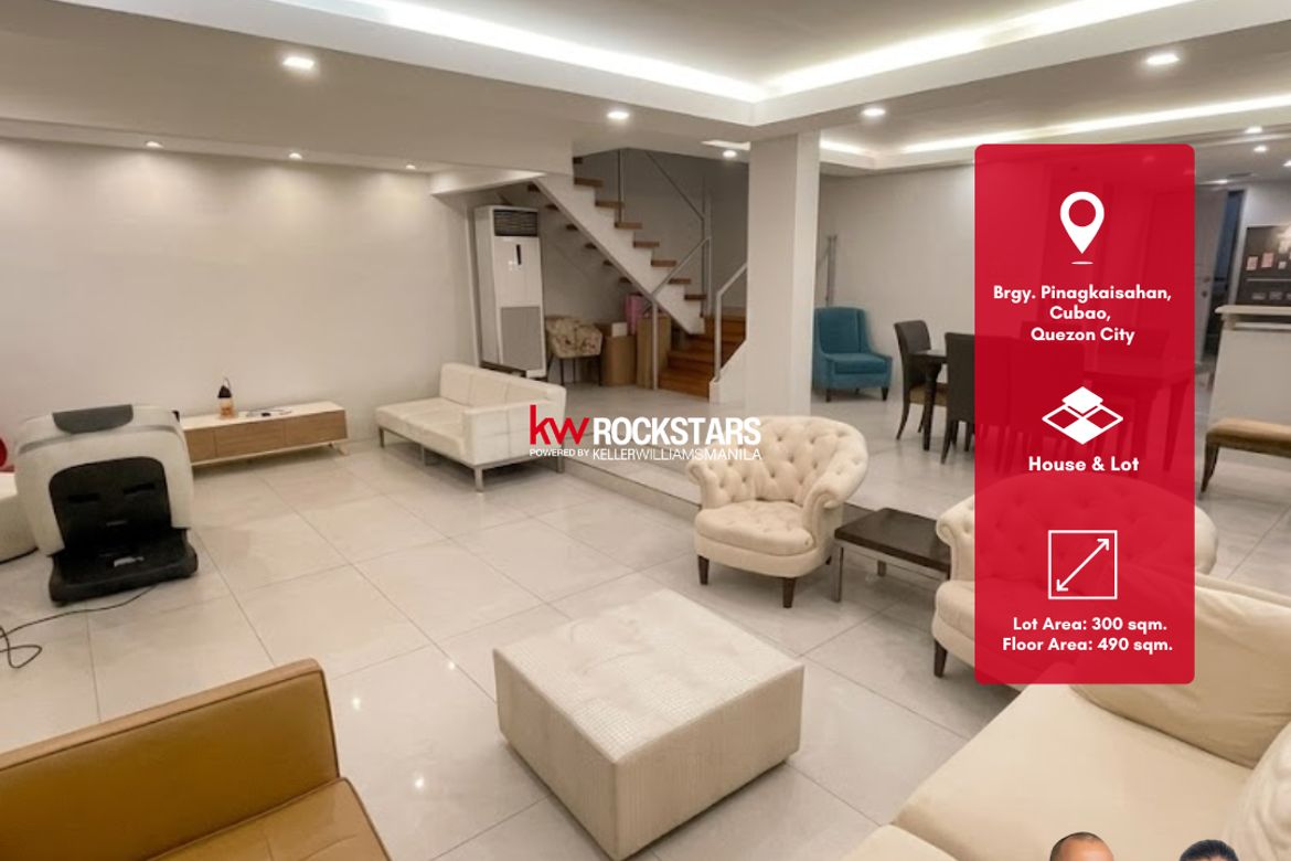 3 Bedroom House for Sale in Pinagkaisahan, Quezon City, Metro Manila near LRT-2 Araneta Center-Cubao