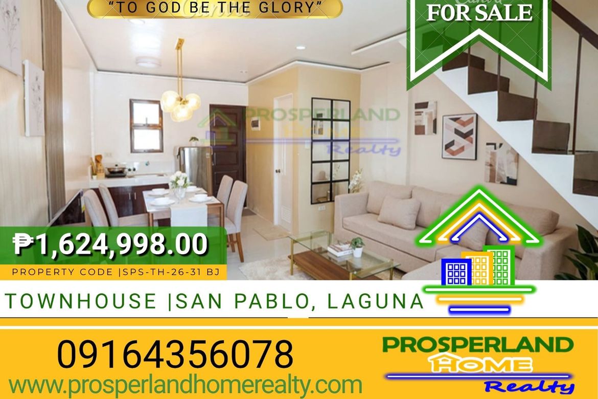 3 Bedroom Townhouse for Sale in Barangay II-B, San Pablo, Laguna