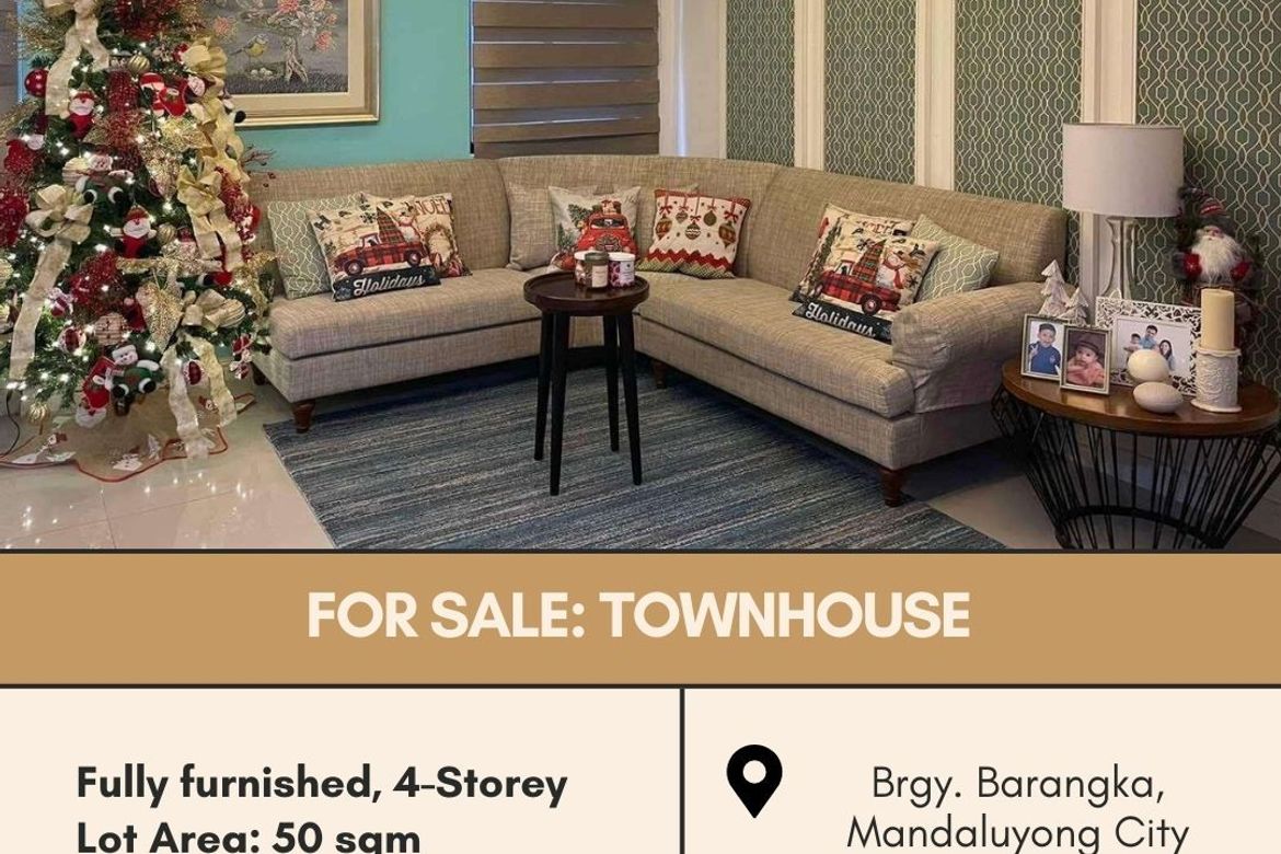 3 Bedroom Townhouse for Sale in Barangka Drive, Mandaluyong, Metro Manila near MRT-3 Boni