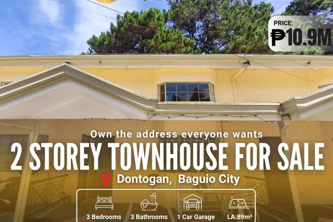 3 Bedroom Townhouse for Sale in Dontogan, Baguio, Benguet