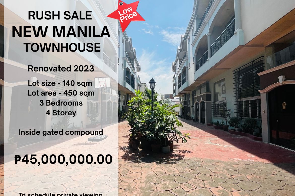 3 Bedroom Townhouse for Sale in Mariana, Quezon City, Metro Manila near LRT-2 Gilmore
