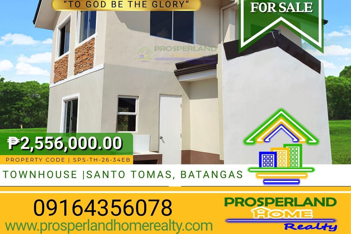 3 Bedroom Townhouse for Sale in San Pedro, Santo Tomas, Batangas