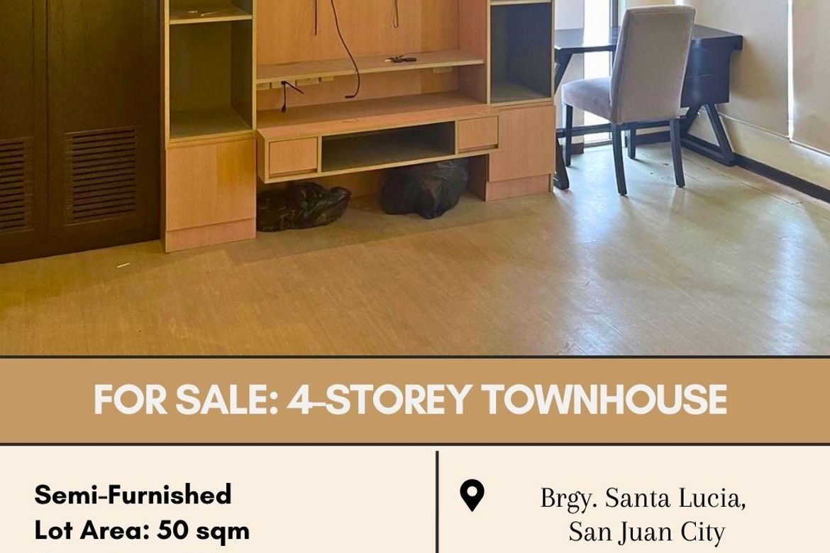 3 Bedroom Townhouse for Sale in Santa Lucia, San Juan, Metro Manila