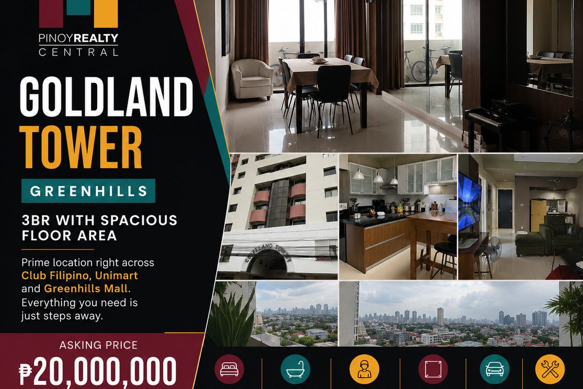 4 Bedroom Condo for Sale in Greenhills, San Juan, Metro Manila near MRT-3 Santolan