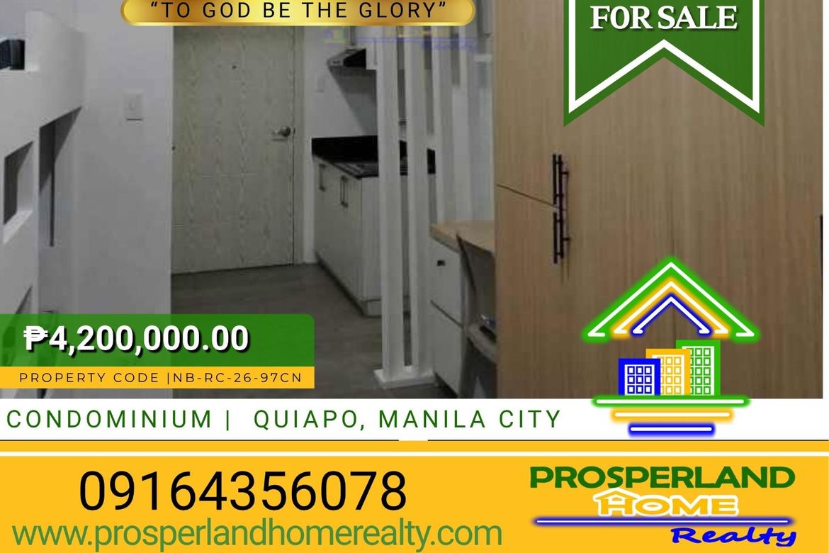 4 Bedroom Condo for Sale in Quiapo, Manila, Metro Manila near LRT-1 Carriedo
