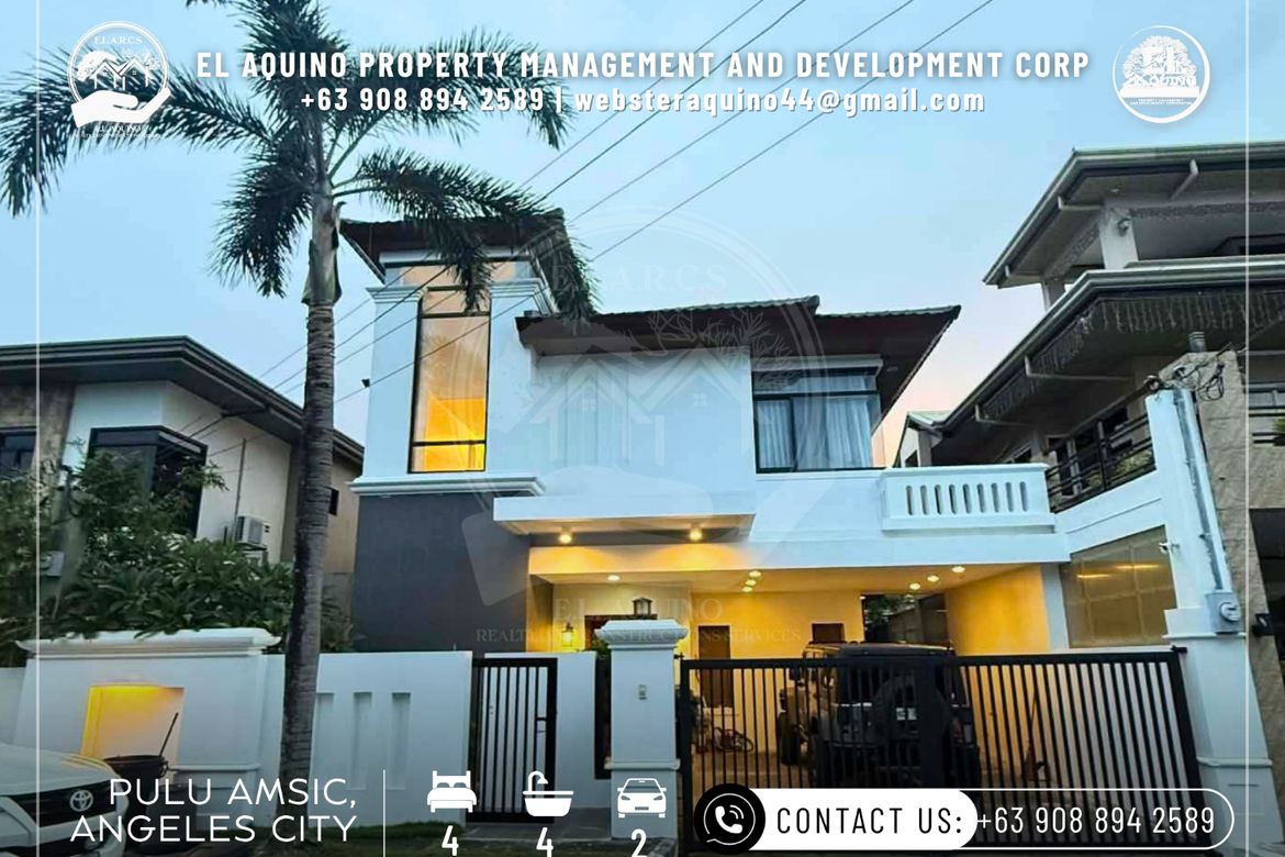 4 Bedroom House for Rent in Amsic, Angeles, Pampanga