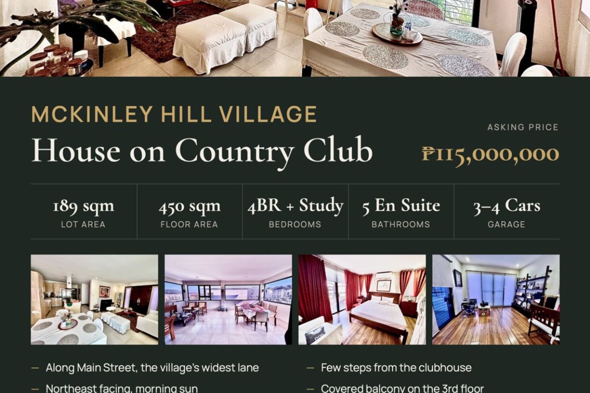 4 Bedroom House for Sale in McKinley Hill Village, McKinley Hill, Taguig, Metro Manila