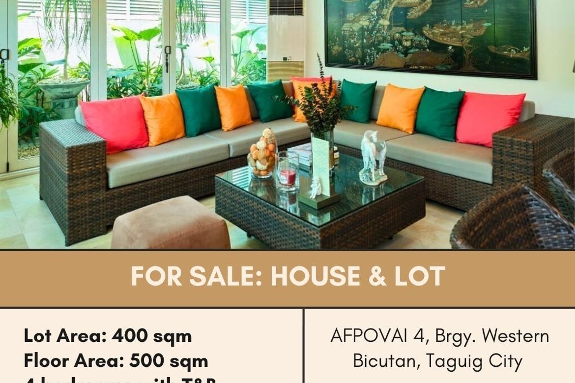 4 Bedroom House for Sale in Western Bicutan, Taguig, Metro Manila