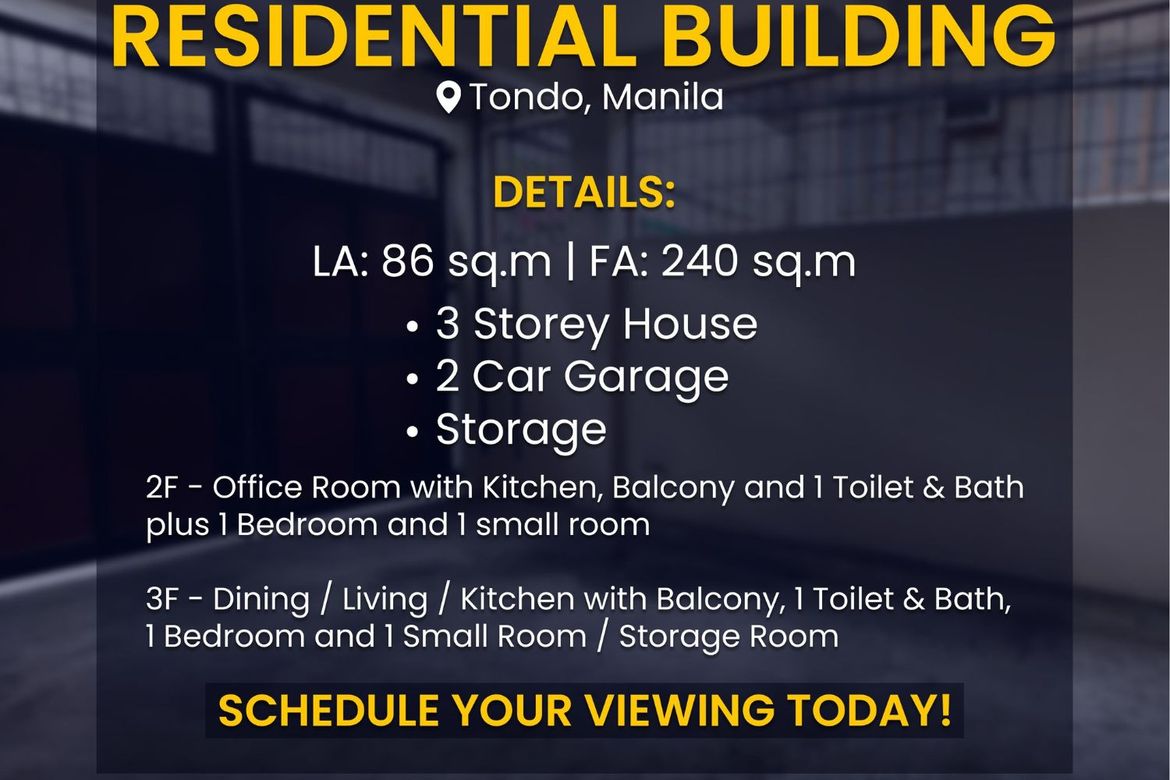 4 Bedroom Shophouse for Sale in Tondo, Manila, Metro Manila near LRT-1 Abad Santos – photo 2