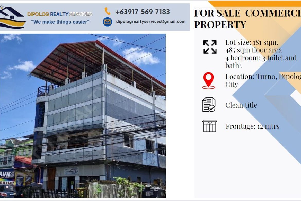 4 Bedroom Shophouse for Sale in Turno, Dipolog, Zamboanga del Norte
