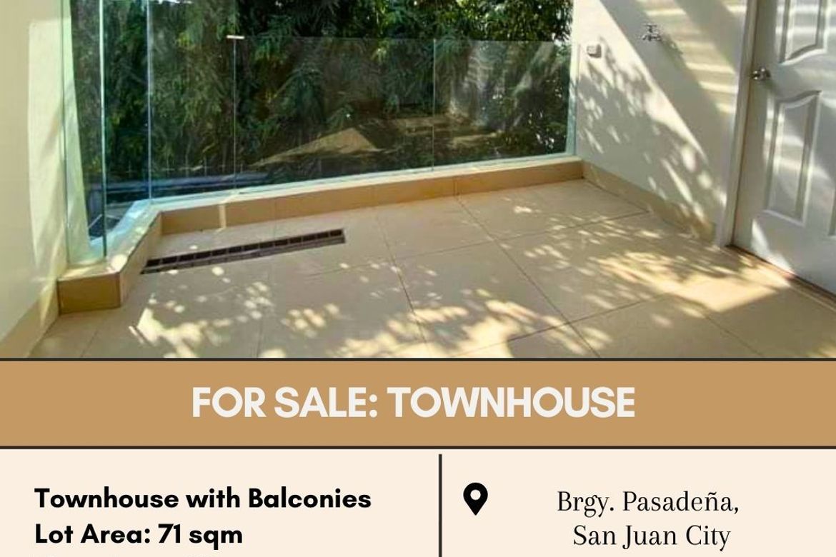 4 Bedroom Townhouse for Sale in Ermitaño, San Juan, Metro Manila near LRT-2 Gilmore