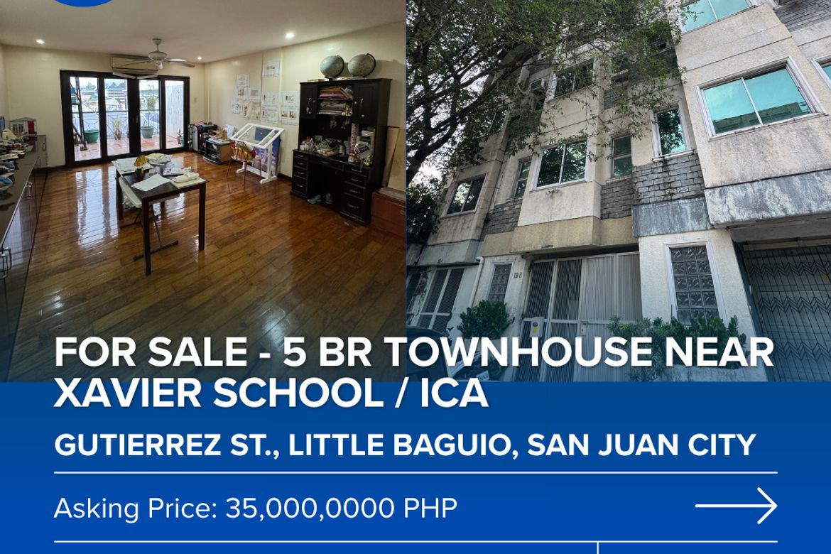 4 Bedroom Townhouse for Sale in Little Baguio, San Juan, Metro Manila