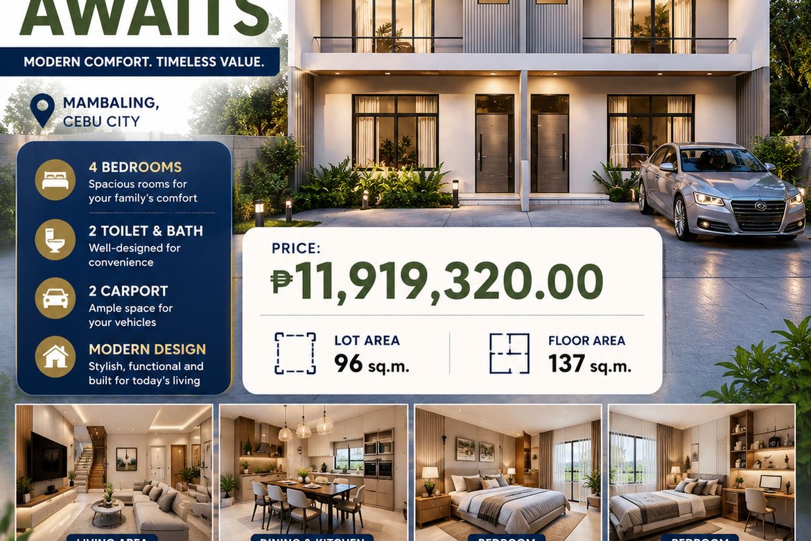 4 Bedroom Townhouse for Sale in Mambaling, Cebu City, Cebu – photo 2