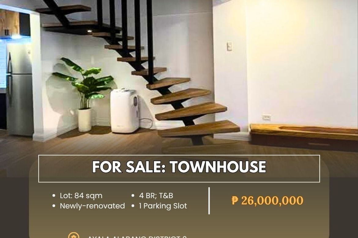 4 Bedroom Townhouse for Sale in New Alabang Village, Muntinlupa, Metro Manila