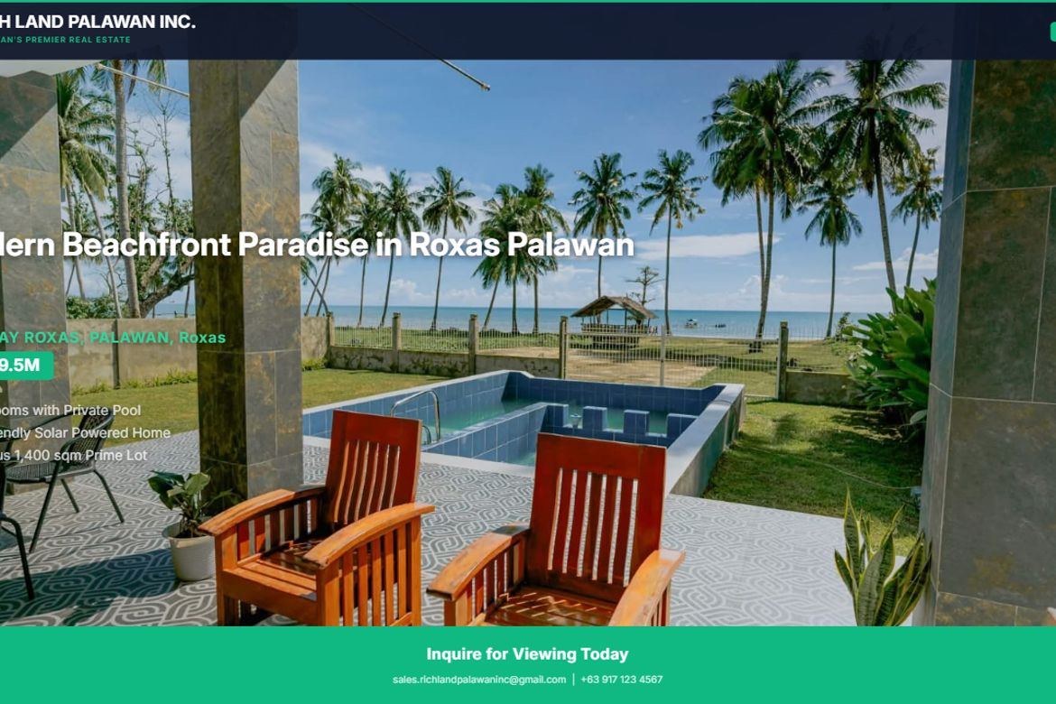 5 Bedroom House for Sale in Caramay, Roxas, Palawan