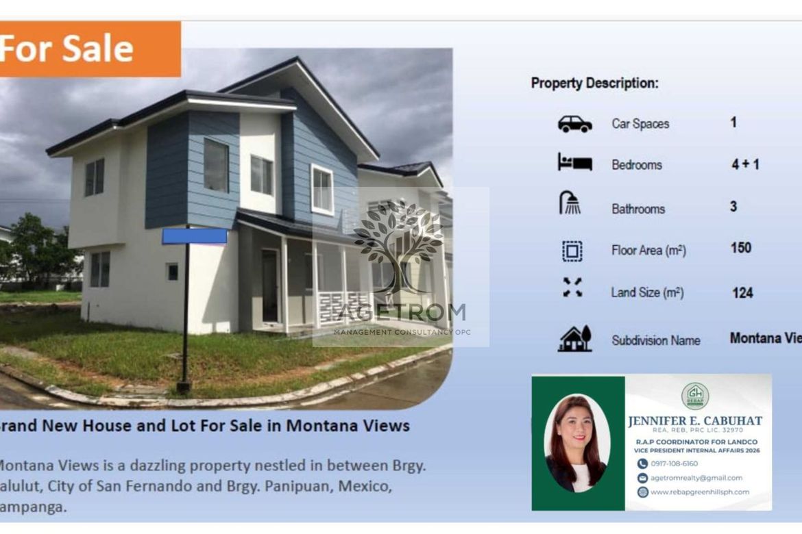 5 Bedroom House for Sale in Montana Views, Calulut, San Fernando, Pampanga