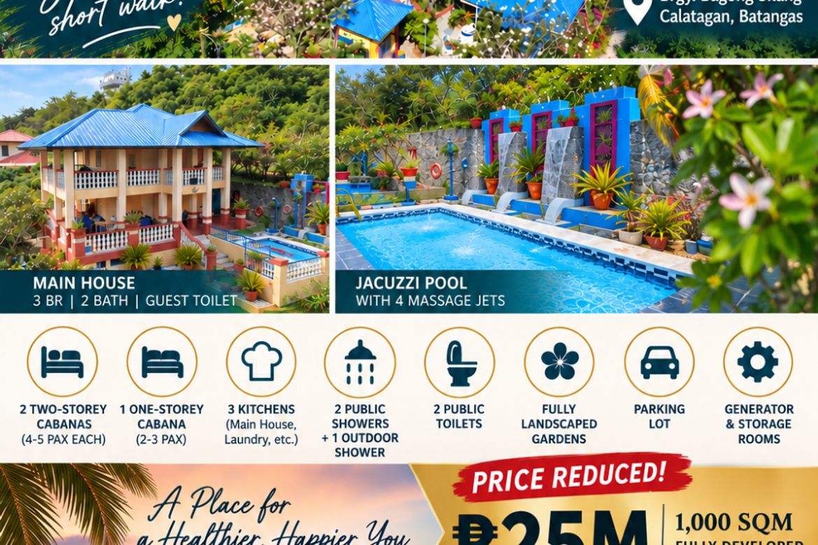 6 Bedroom House for Sale in Bagong Silang, Calatagan, Batangas