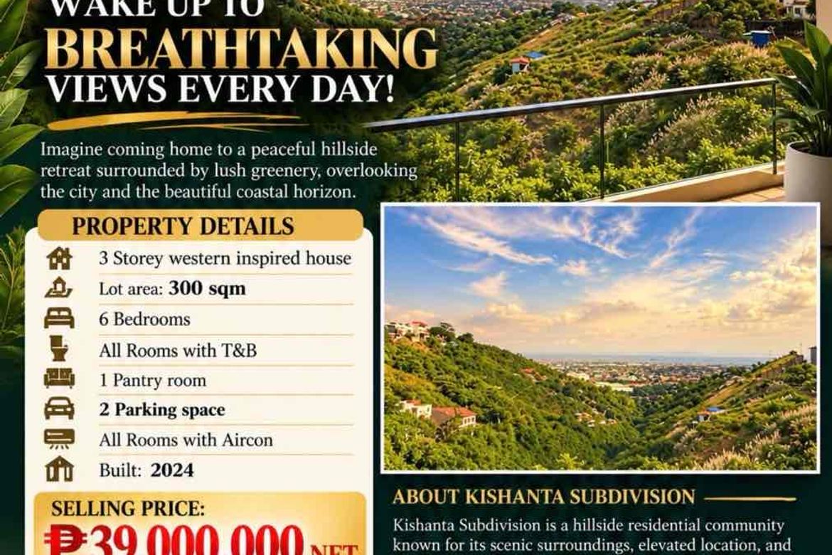 6 Bedroom House for Sale in KISHANTA ZEN RESIDENCES, Lagtang, Talisay, Cebu