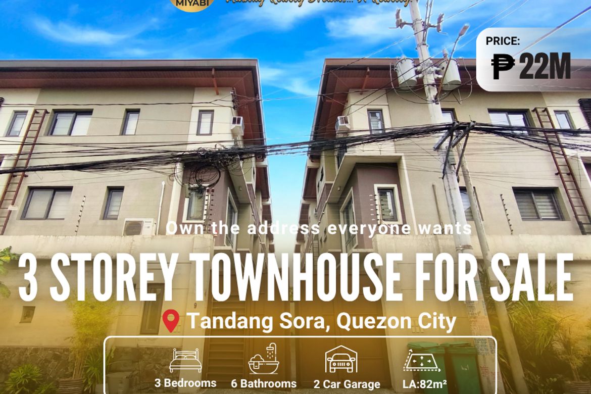 6 Bedroom Townhouse for Sale in Tandang Sora, Quezon City, Metro Manila