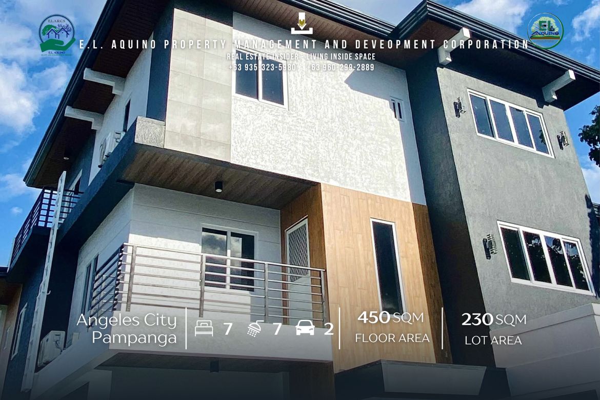 7 Bedroom House for Rent in Margot, Angeles, Pampanga