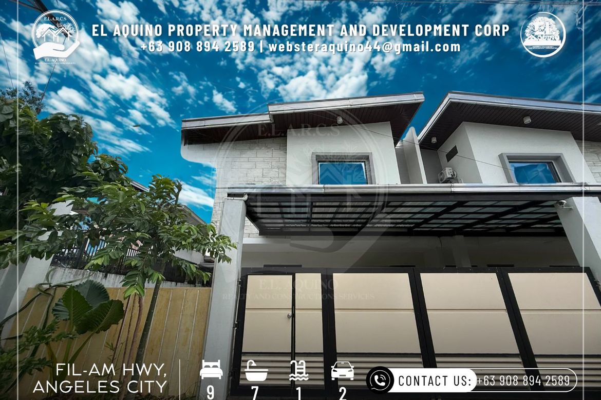 9 Bedroom House for Rent in Cutcut, Angeles, Pampanga
