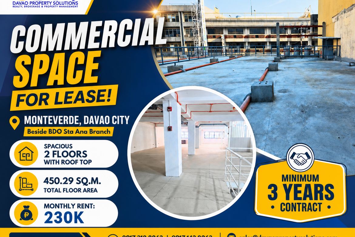 Commercial for Rent in Barangay 27-C, Davao City, Davao del Sur
