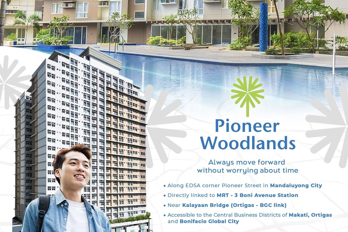 Condo for Sale in Pioneer Woodlands, Barangka Ilaya, Mandaluyong, Metro Manila near MRT-3 Boni – photo 2