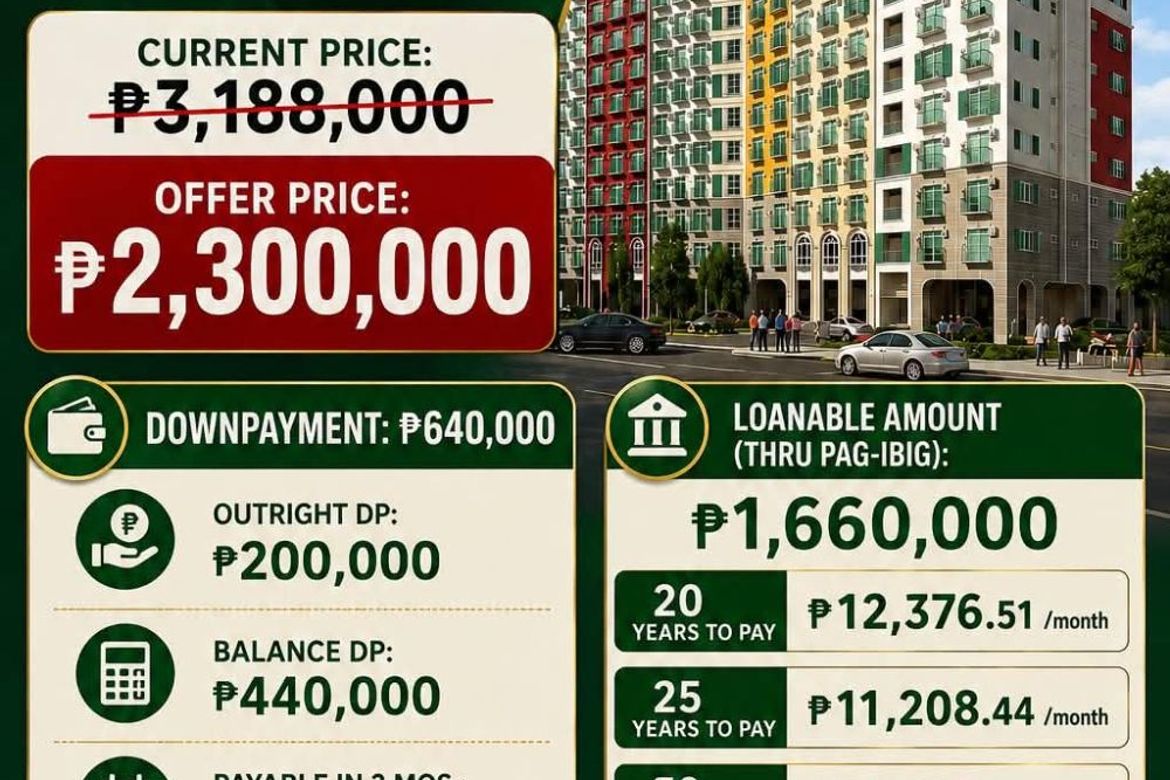 Condo for Sale in San Isidro, Cainta, Rizal