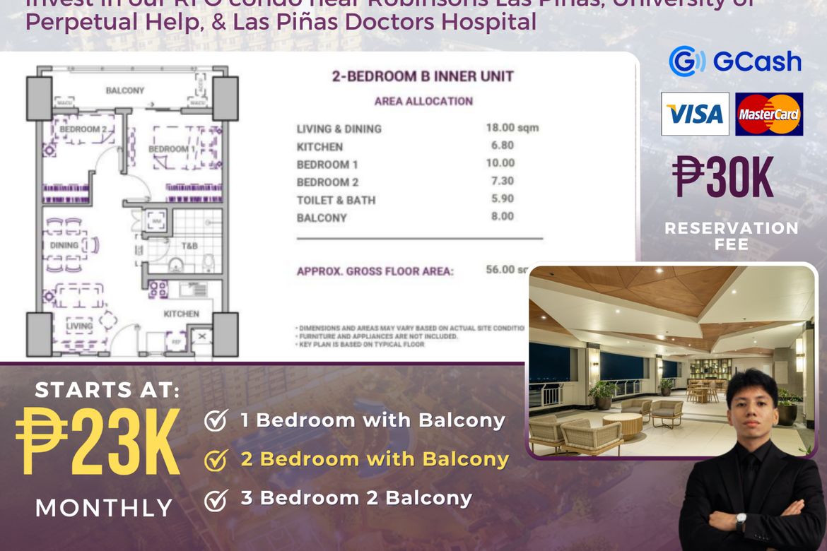 Condo for Sale in Sonora Garden Residences, Talon Tres, Las Piñas, Metro Manila – photo 3