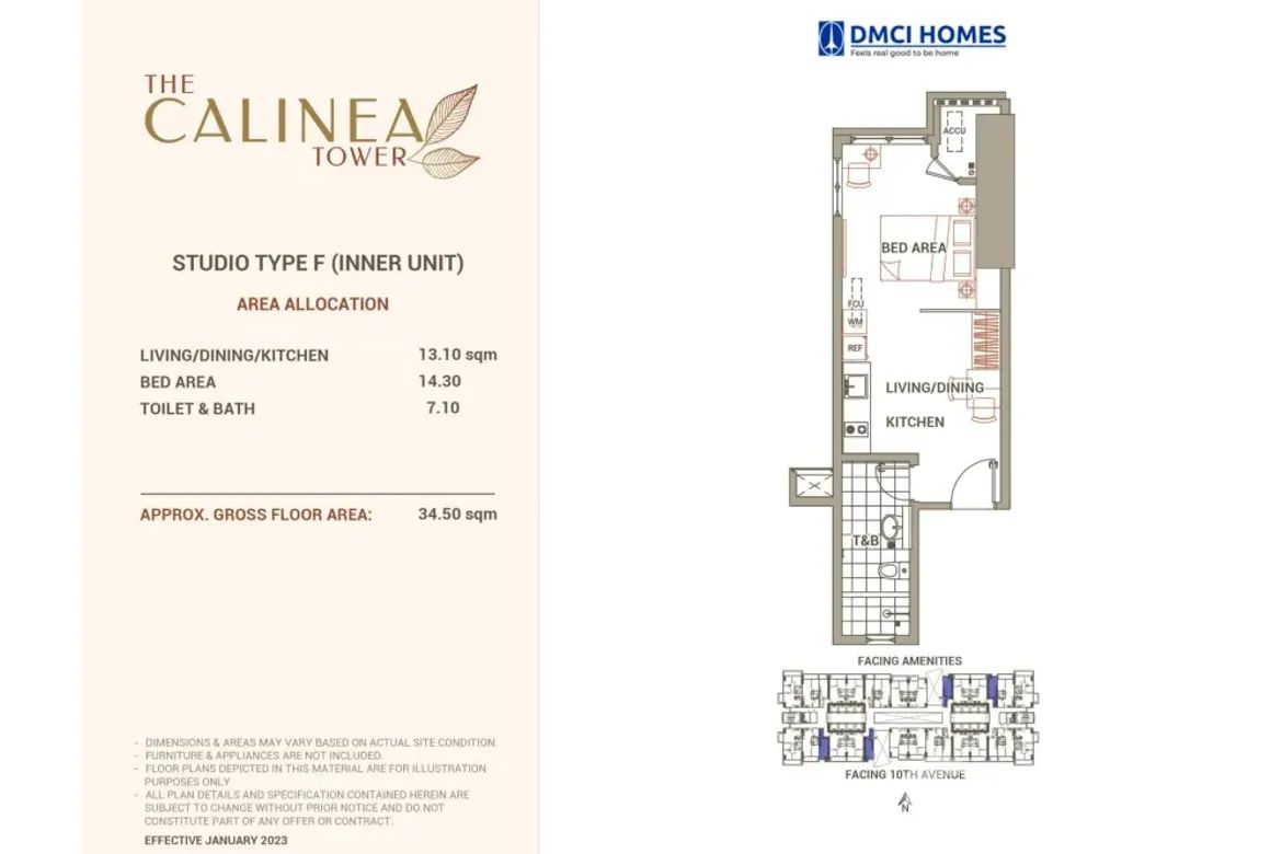 Condo for Sale in The Calinea Tower, Barangay 91, Caloocan, Metro Manila near LRT-1 Monumento – photo 4