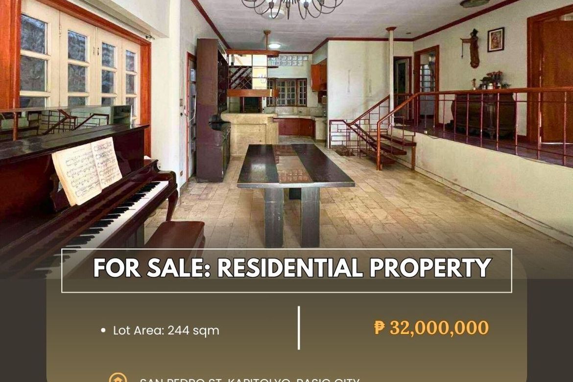 House for Sale in Kapitolyo, Pasig, Metro Manila
