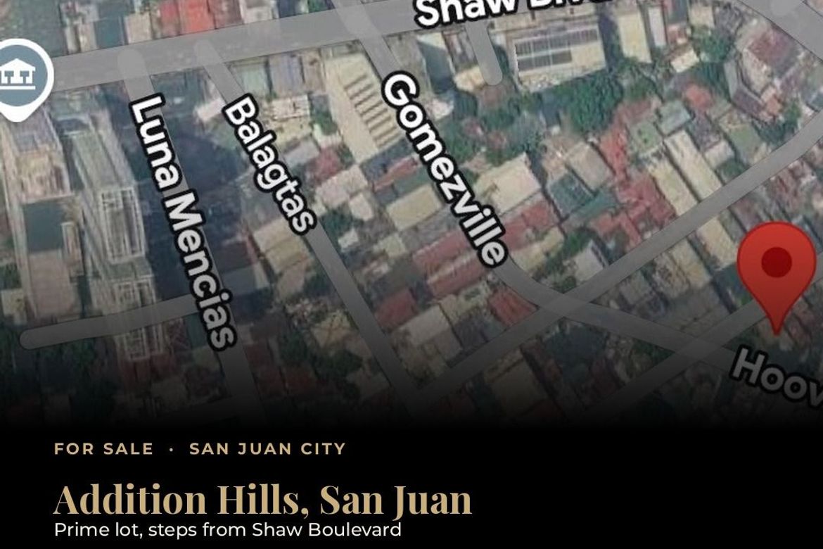 Land for Sale in Addition Hills, San Juan, Metro Manila