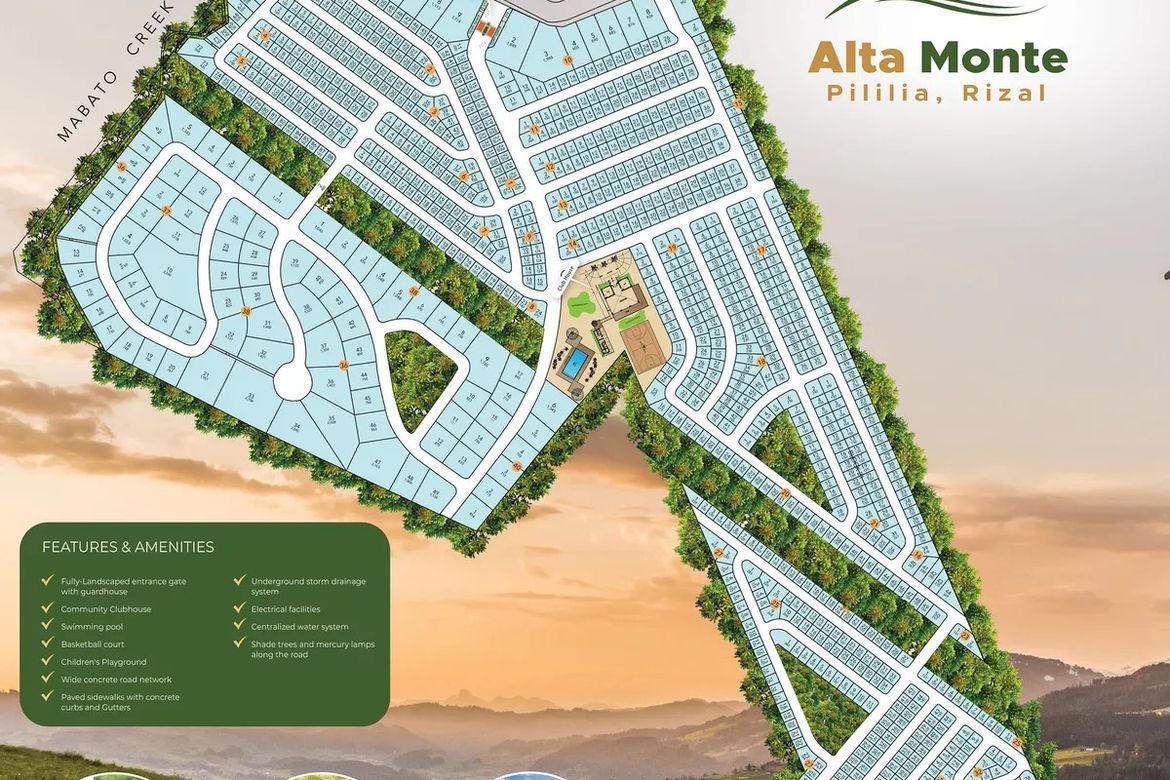 Land for Sale in Alta Monte Pililia, Halayhayin, Pililla, Rizal