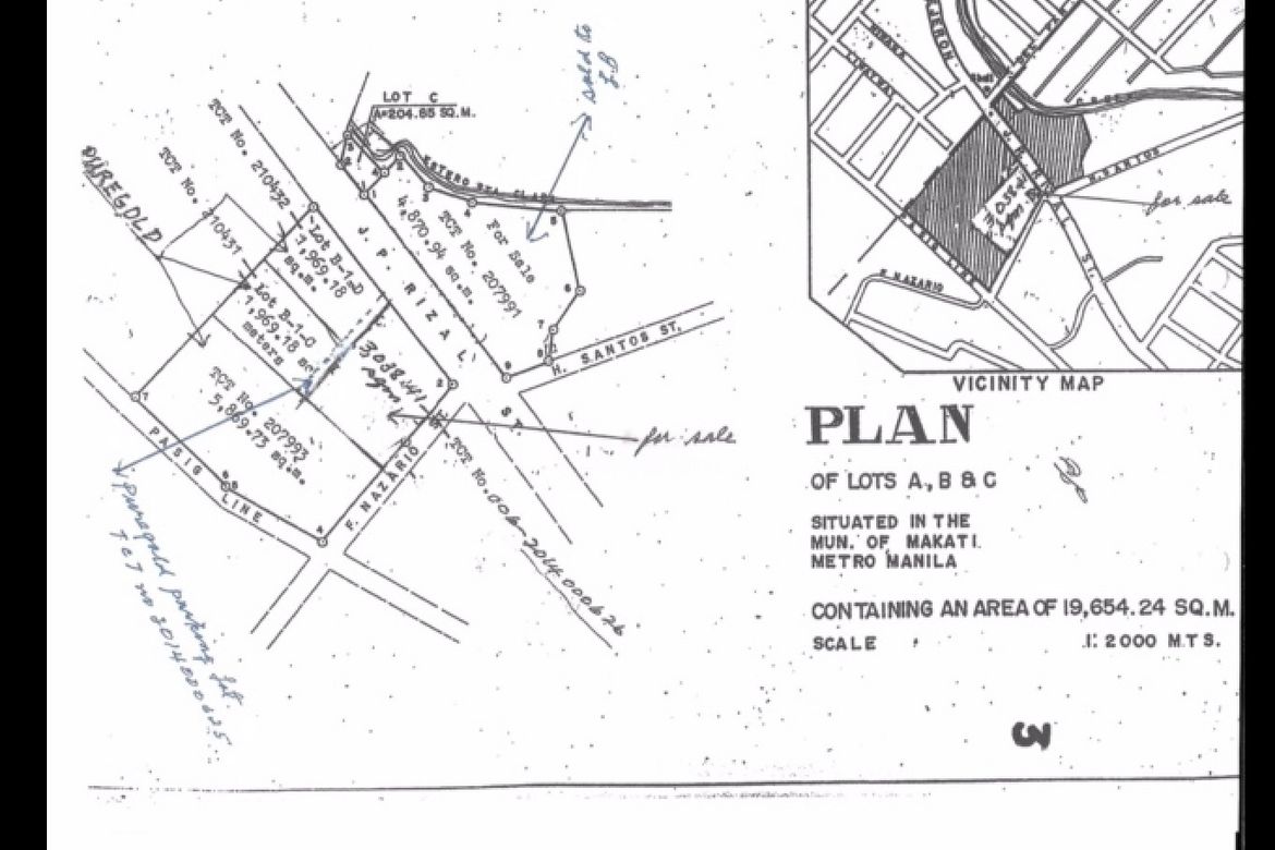 Land for Sale in Bel-Air, Makati, Metro Manila