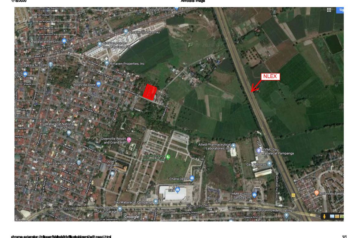 Land for Sale in Bical, Mabalacat, Pampanga
